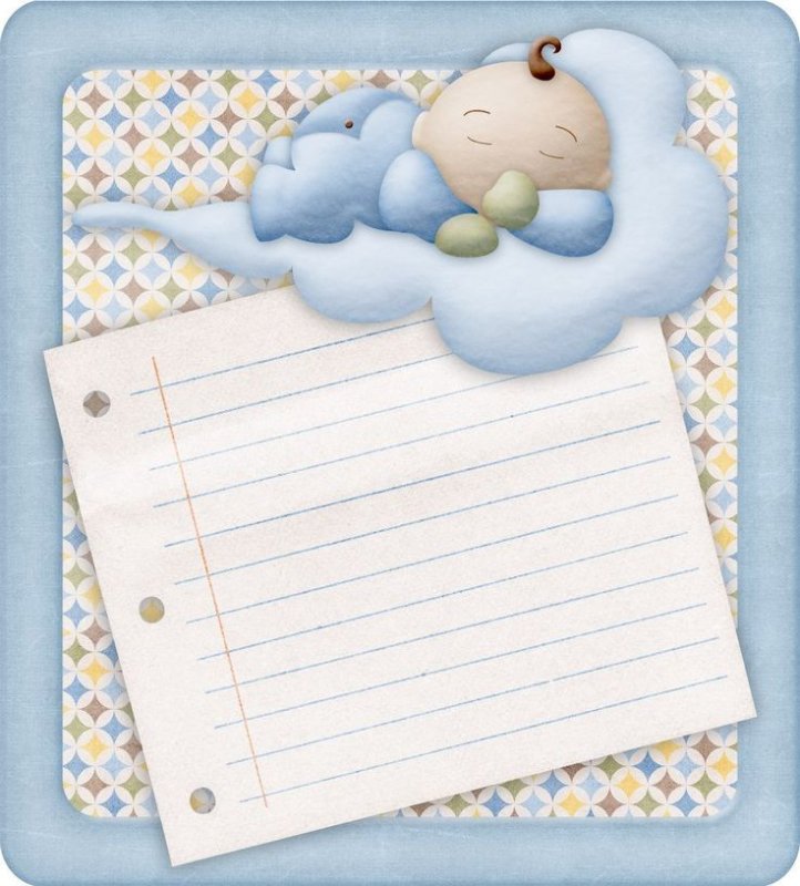 Фон для альбома новорожденного