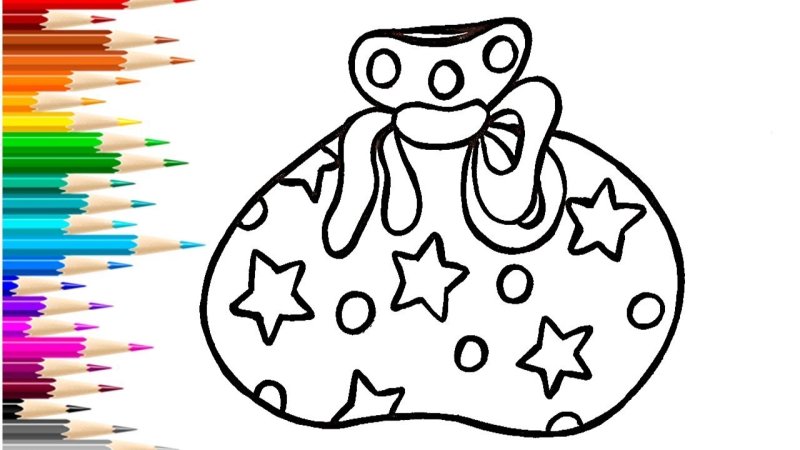 Вытынанка мешок с подарками