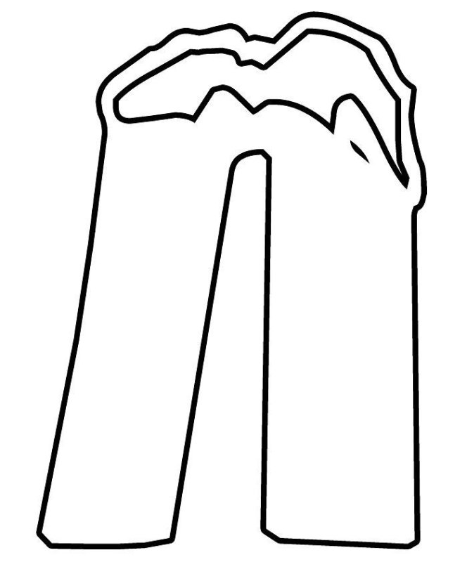 Новогодние буквы трафареты