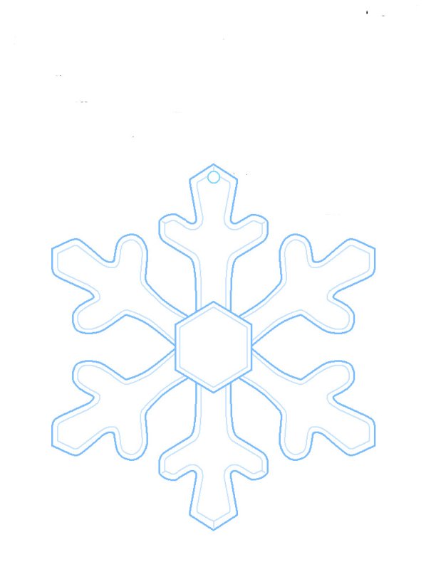 Шаблоны снежинок