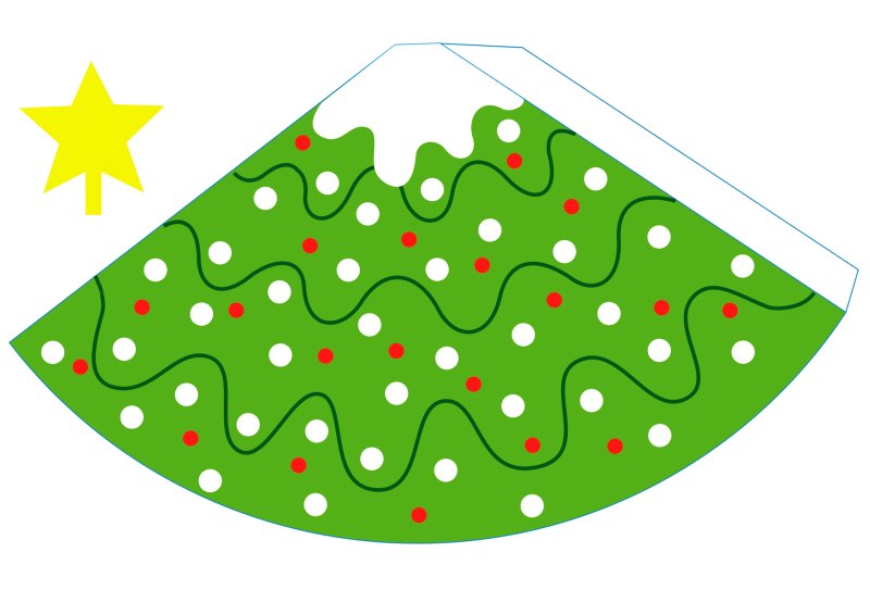 Елочка шаблон