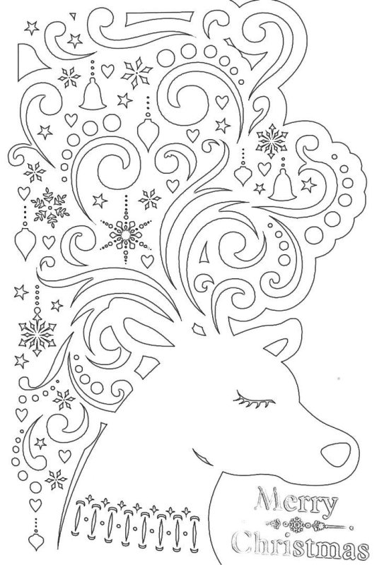 Новогодние узоры на окна