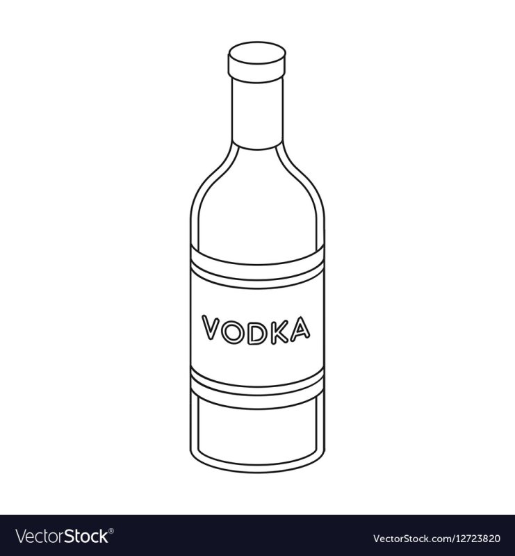 Водка рисунок