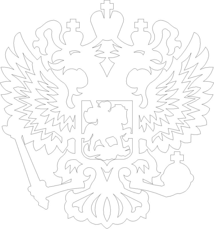 Герб России раскраска