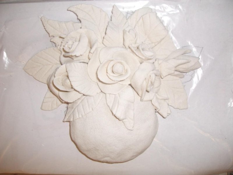 Цветы из соленого теста для детей