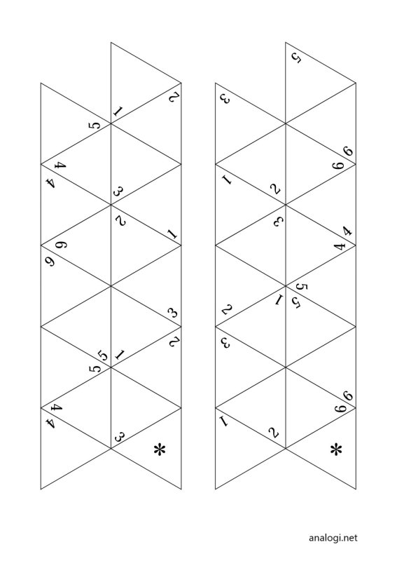 Флексагон из бумаги своими руками схемы
