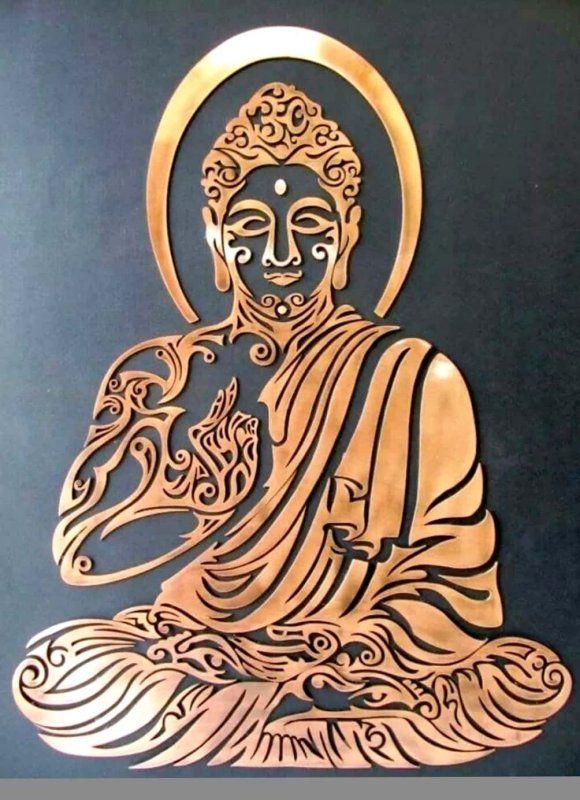 Будда трафарет