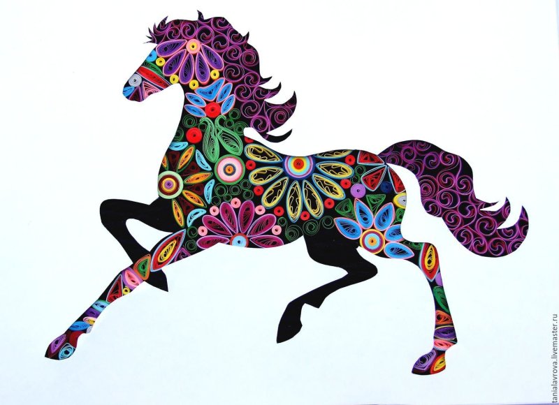Стилизованная лошадка