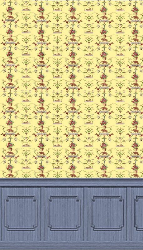 Распечатки обоев для кукольного домика