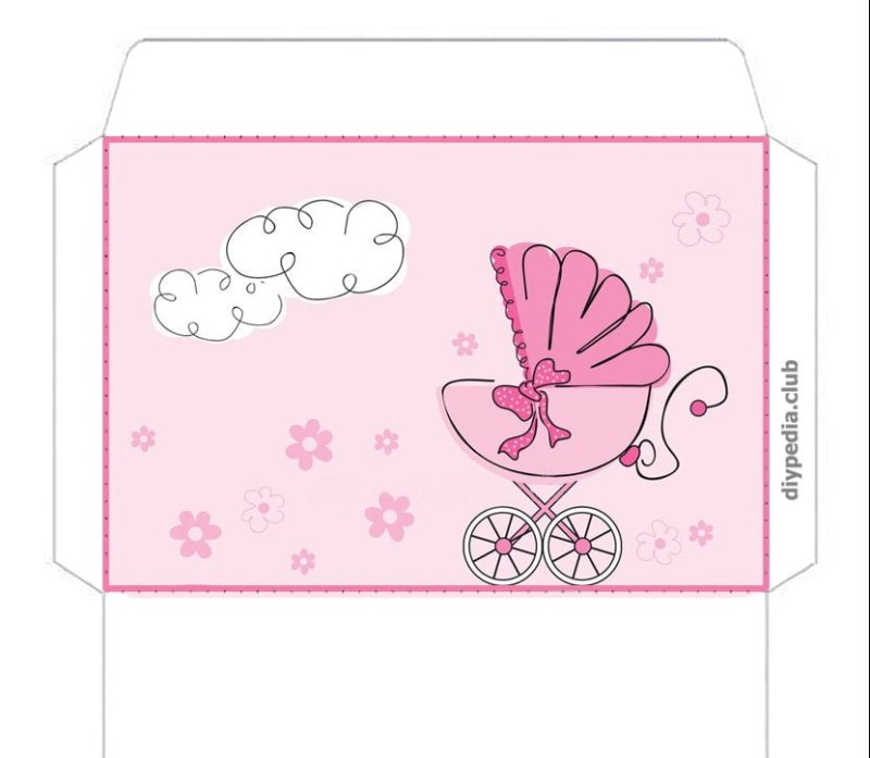 Конверт для денег ребенку