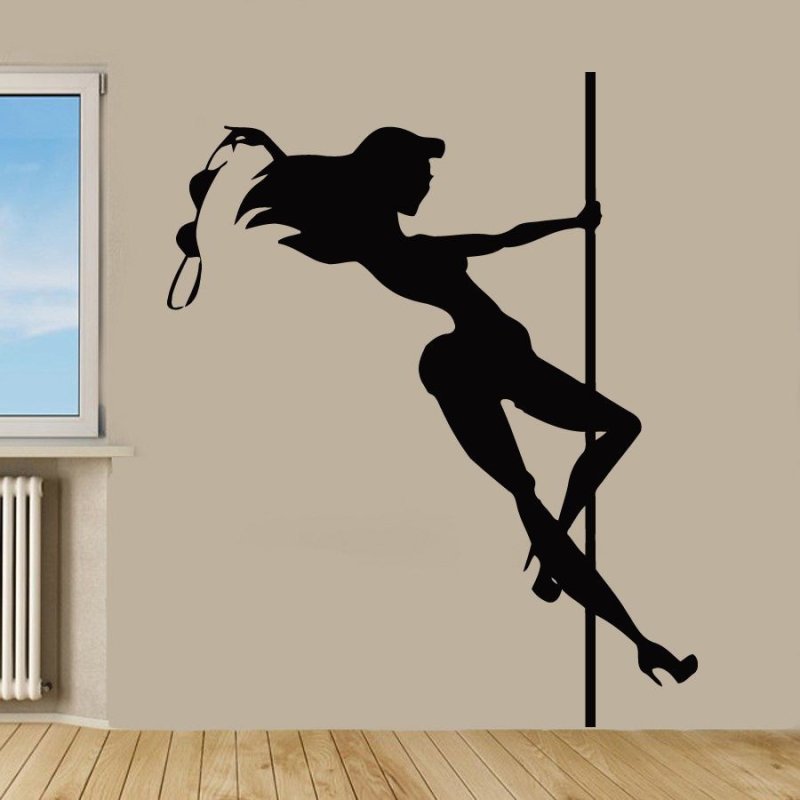 Наклейка на стену девушка