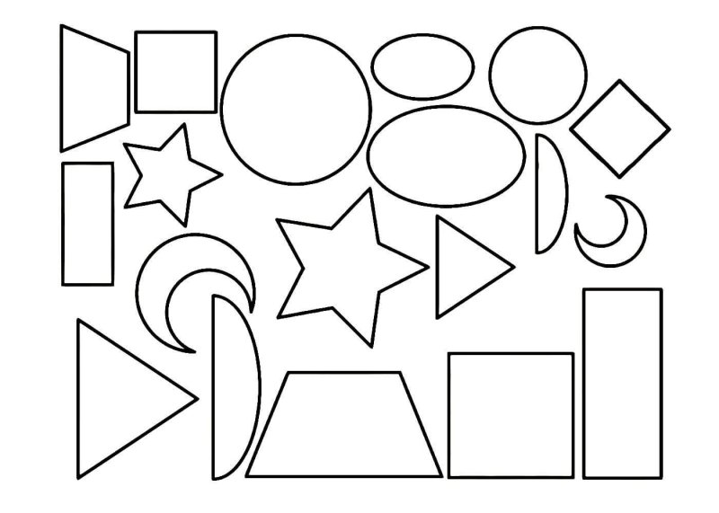 Геометрические фигуры раскраска