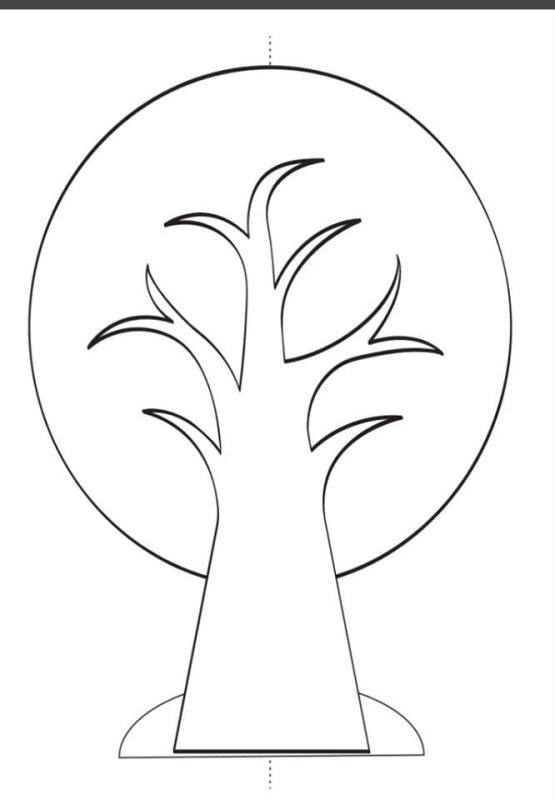 Трафарет "дерево"