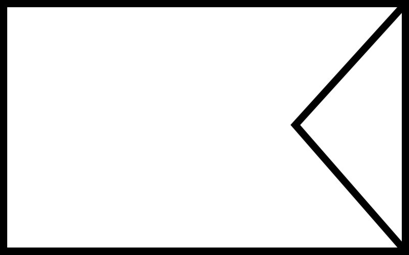 Флажок без палочки