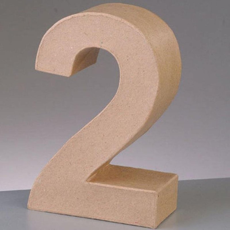 Объемная цифра 2