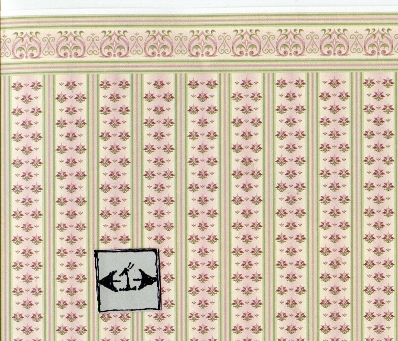 Принт обоев для кукольного домика