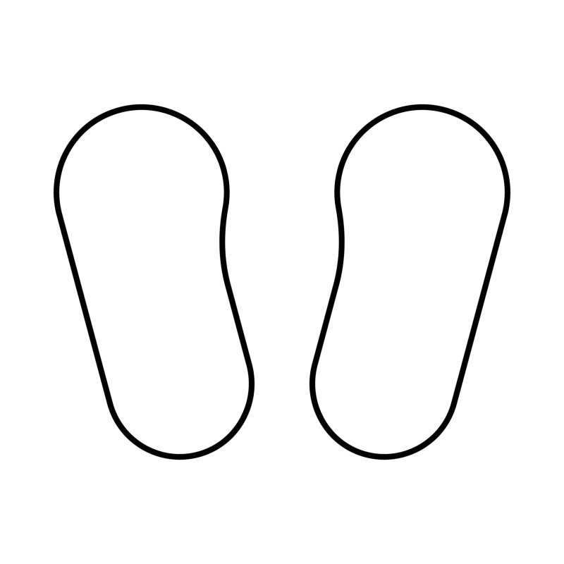 Туфля шаблон для вырезания