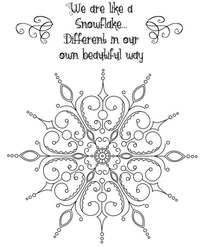 Трафарет «снежинки»