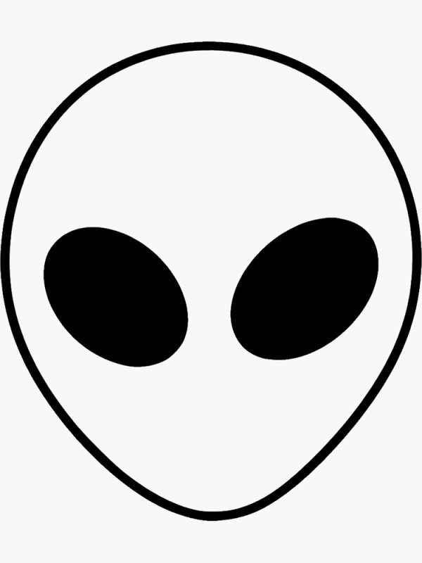 Трафарет инопланетянина