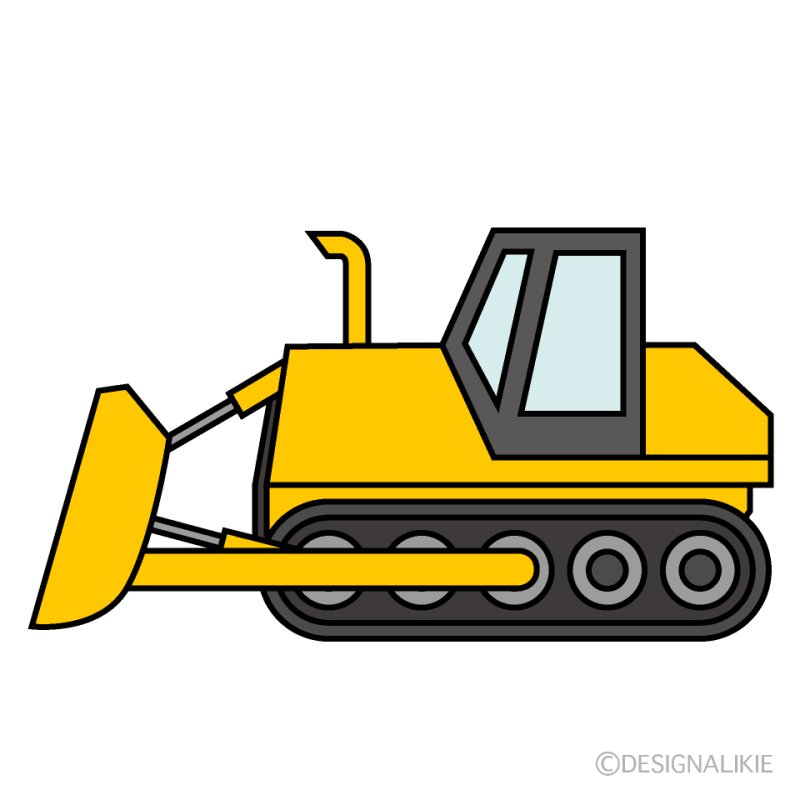 Бульдозер рисунок