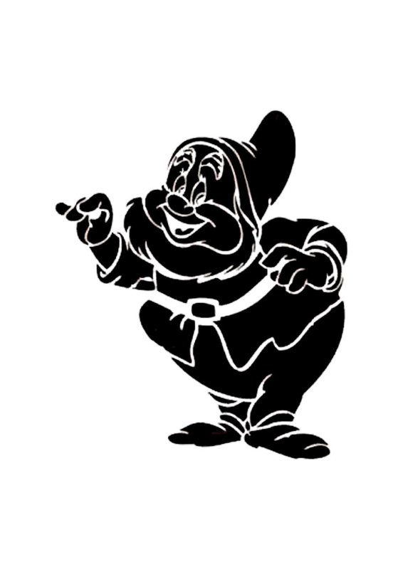 Трафарет гнома