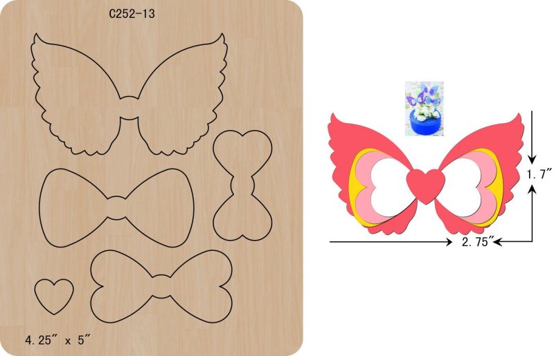 Бант трафарет