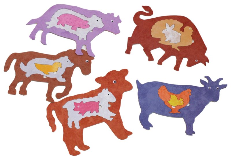 Волшебные трафареты. На ферме