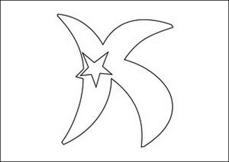 Буква а трафарет на 9 мая