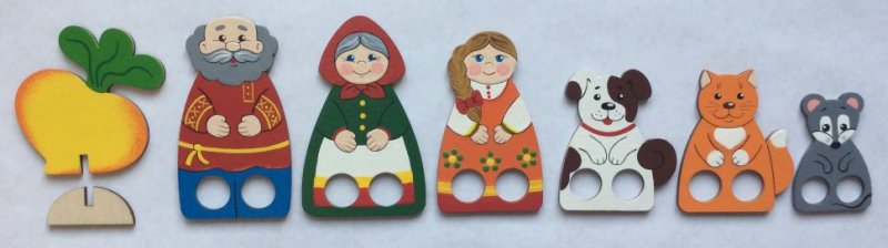 Пальчиковый театр с дырочками для пальчиков Репка для детей