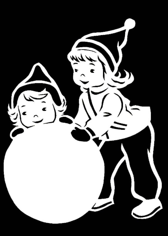 Трафарет "новогодний"