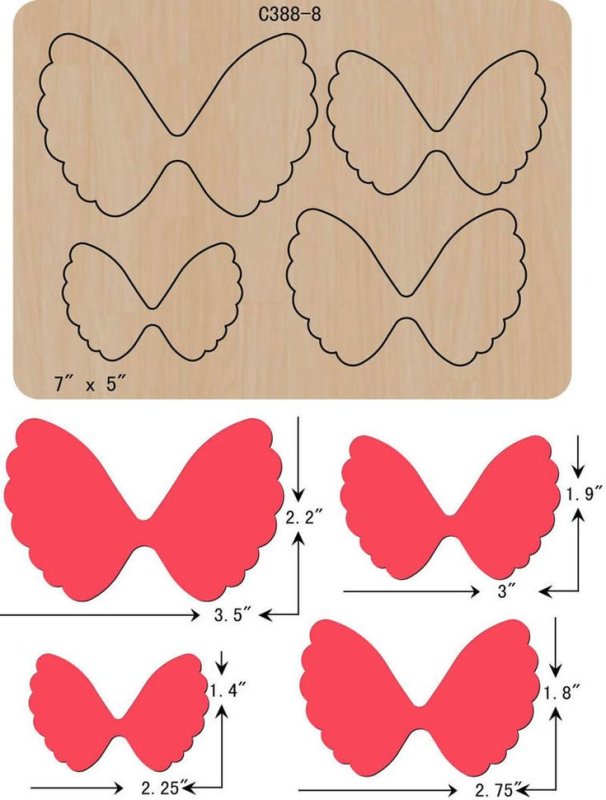Бантик трафарет