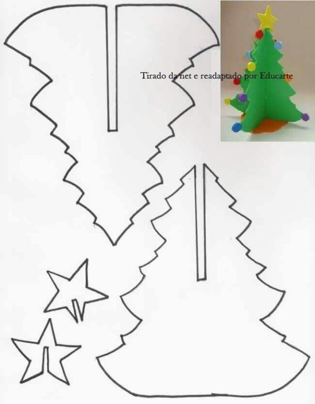 Елочка из конуса шаблон