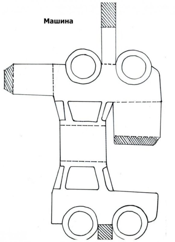Развертка для печати машинка