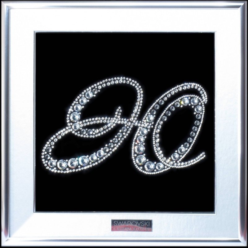 Инициалы стразами