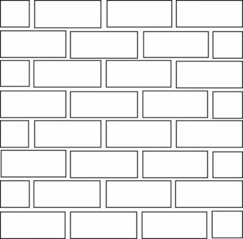 Трафарет для имитации кирпичной кладки