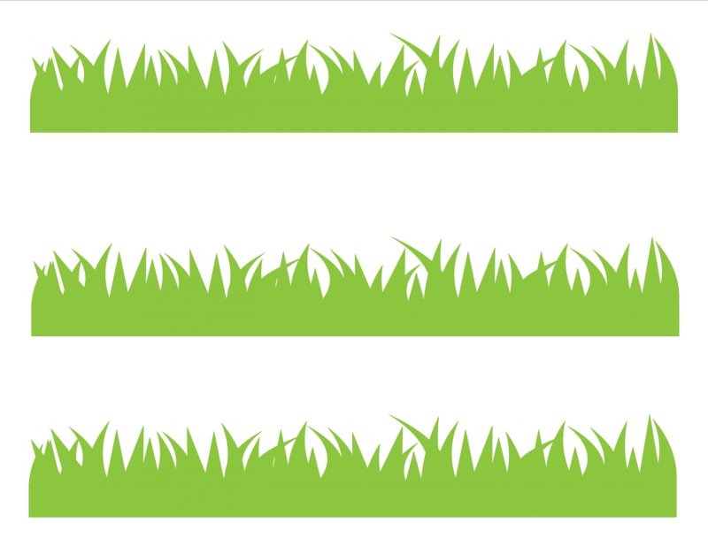 Травка трафарет