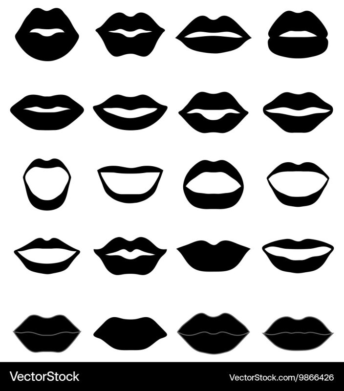 Губы вектор