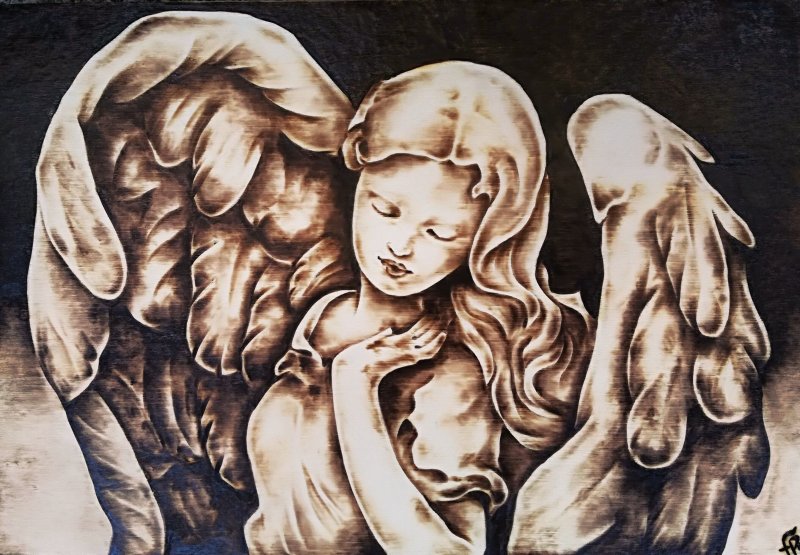 Ангел Выжигание