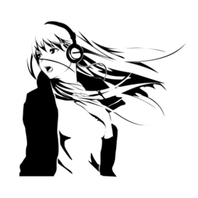 Силуэты аниме персонажей