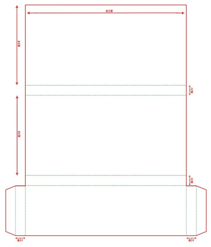Развертка шоколадки