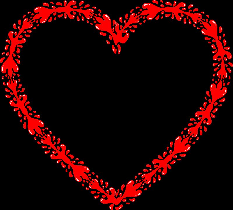 Сердечко контур