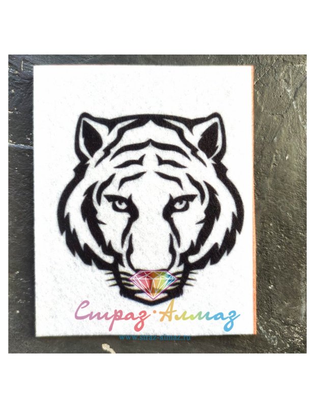 Тигр шаблон для броши