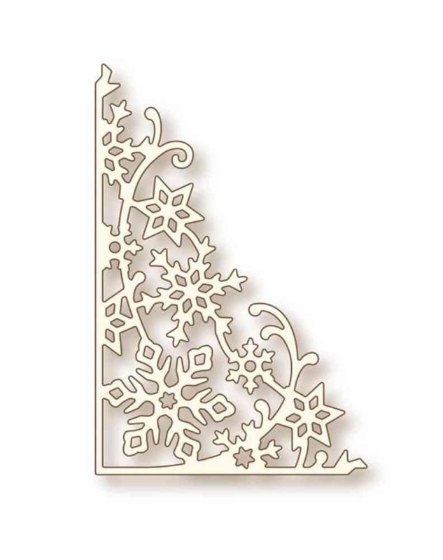 Уголок новогодний для вырезания на окна