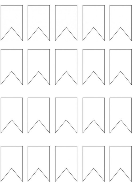 Флажки для вырезания