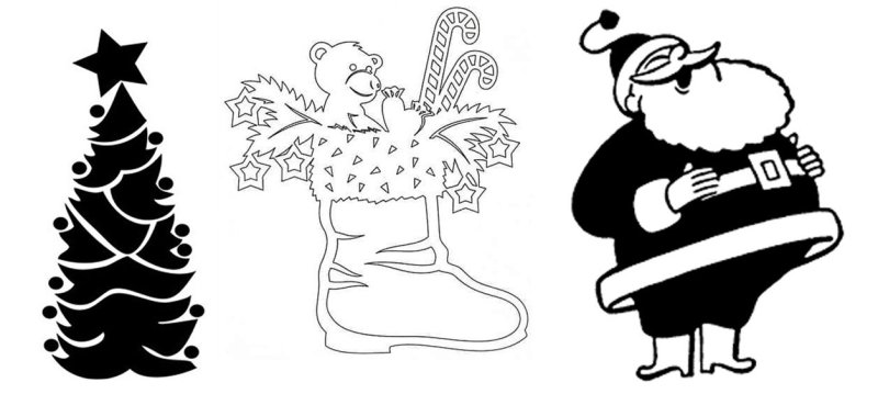Трафарет "новогодний"