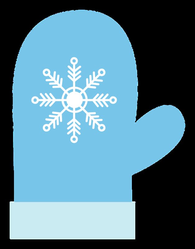 Варежки со снежинками