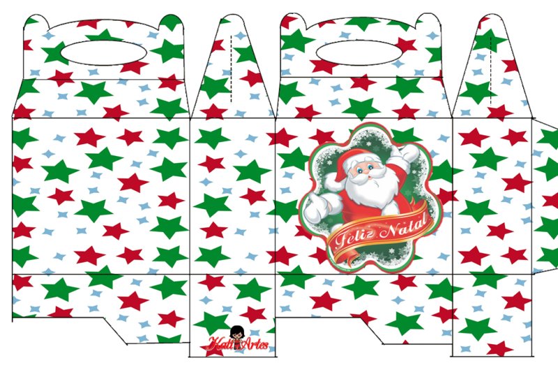 Распечатки коробочек для подарков на новый год