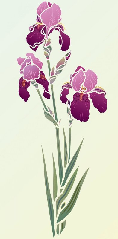 Стилизованные цветы