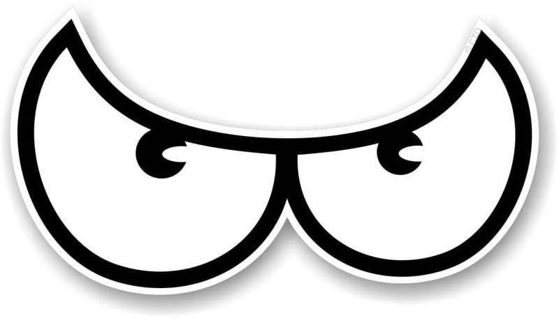 Глаза мультяшные