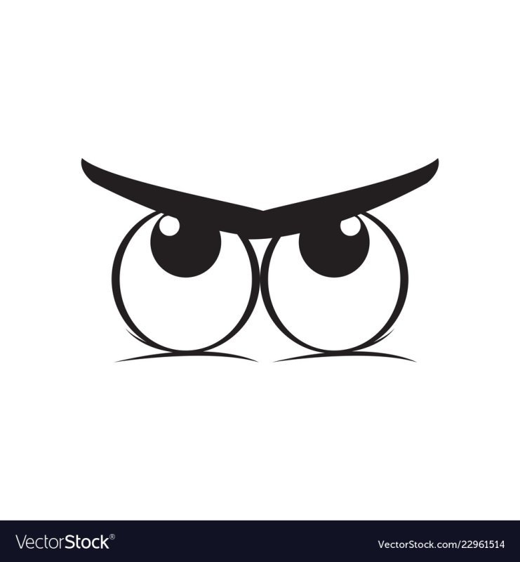 Злые глаза раскраска